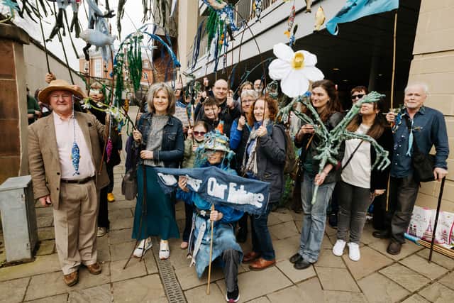 Campaigners ahead of the event. Picture: Jamie Ricketts