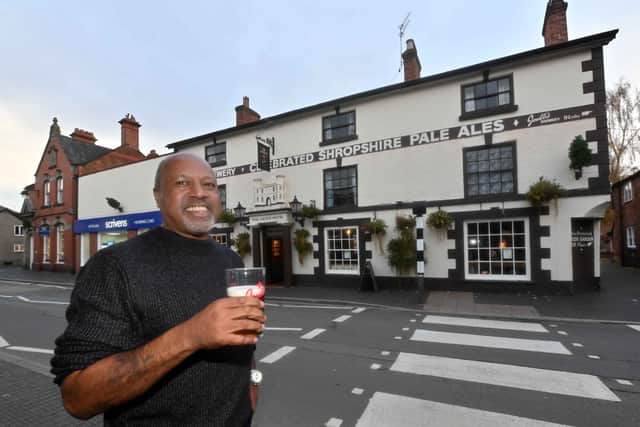 The Castle Hotel in Wem has one of the best beer gardens in the county. Photo: Steve Leath 