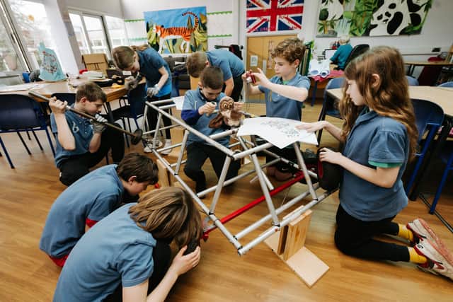 Eight pupils at St Giles' Church of England Primary School in Shrewsbury are taking part in a country wide project to build an electric car to race in Staffordshire in June. 