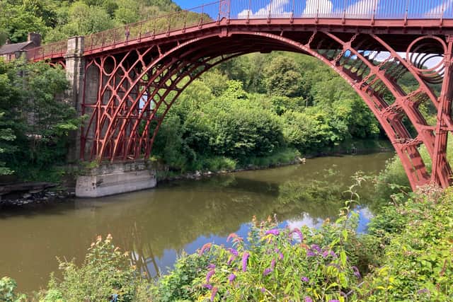 A river ranger has visited Ironbridge this week. Picture: Severn Trent Water.