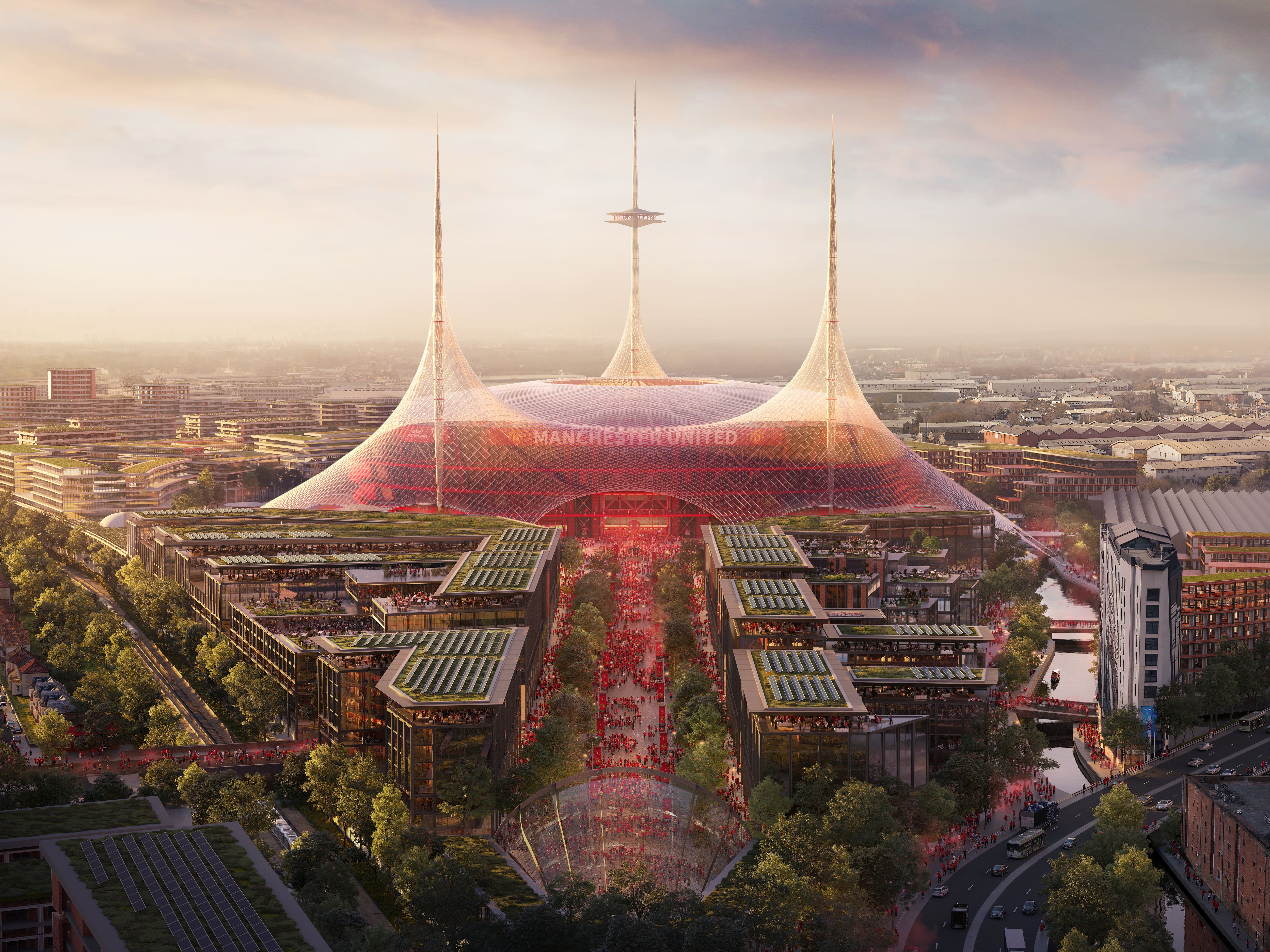 Man Utd unveil plans to build new 100,000-seater stadium to replace Old ...