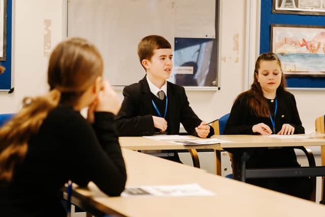 14 year old Harry Jones secured the big role as school principle
