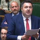 MP Shaun Davies speaking in the House of Commons. Photo: Parliament Live