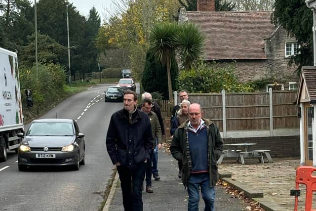 There have been concerns about speeding through the village.