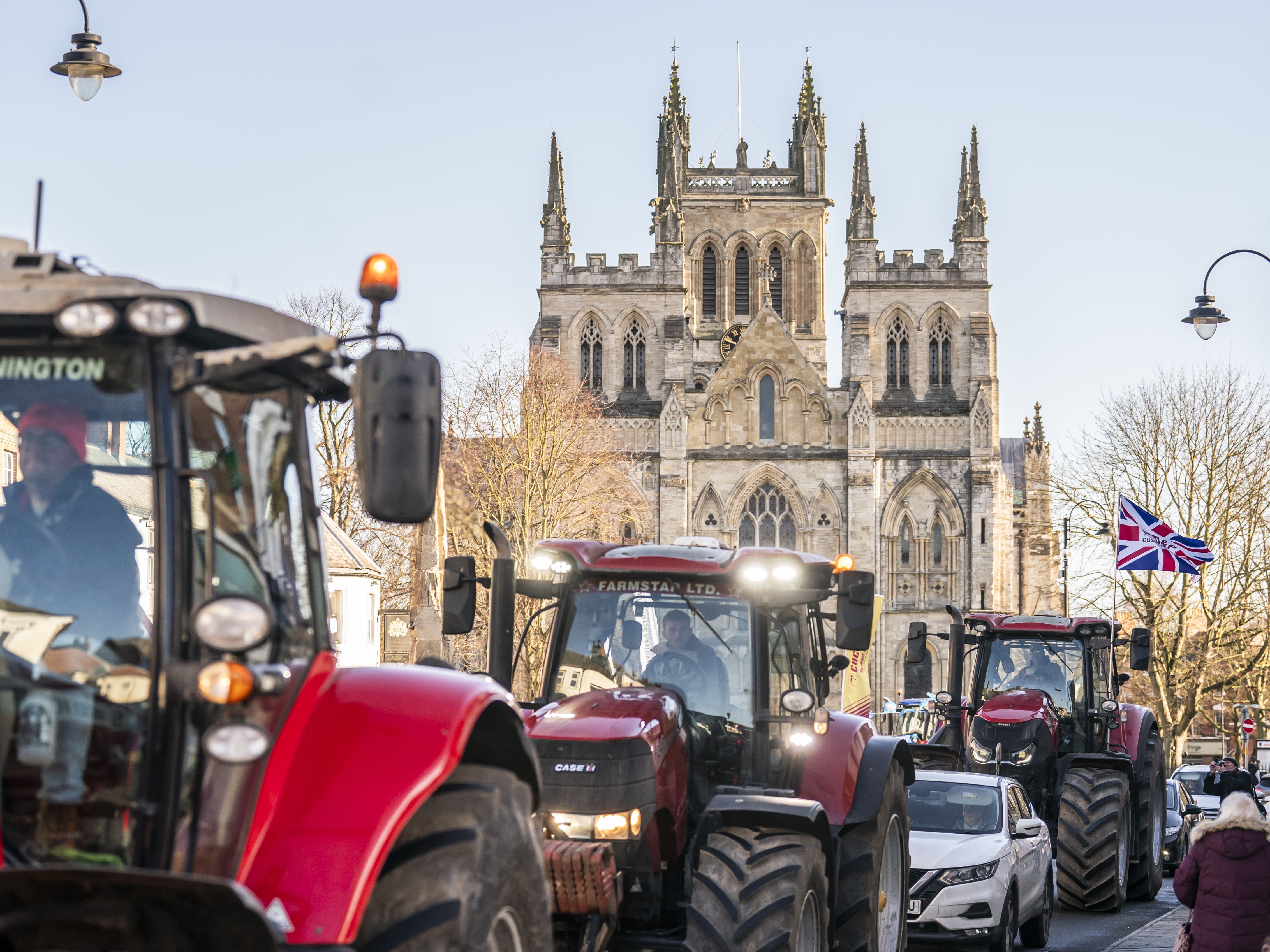 Farmers gather across the UK in new protests over inheritance tax reforms