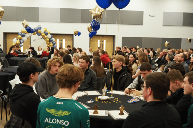 The celebration evening at Burton Borough School.