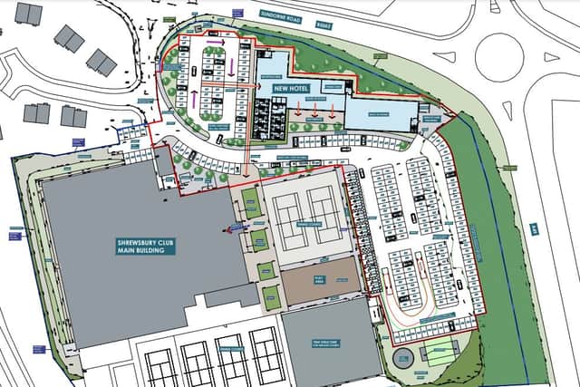 An outline plan for the site. Picture: Berrys/Mosaic