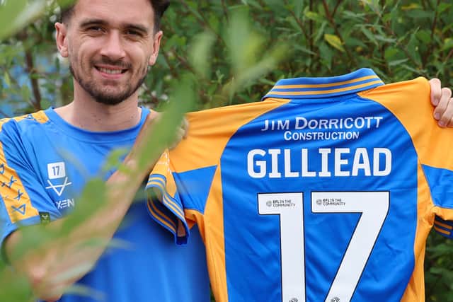 Alex Gilliead re-signed for Shrewsbury, five years after his departure from the club. (AMA)