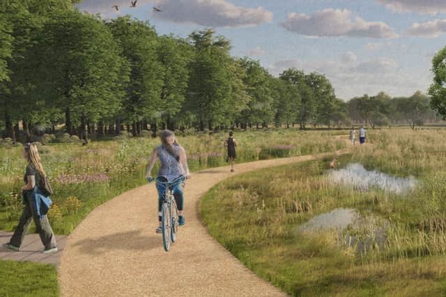 An artist's impression of the development of the new outdoor hub.