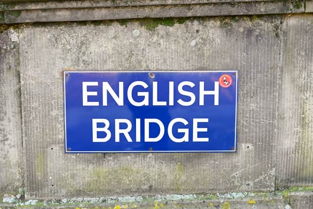 The English Bridge was the setting for the protest. Photo: Andrea Bailey