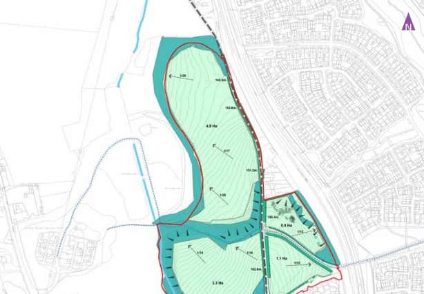 A map of the proposed layout of the site. Picture: AtkinsRéalis/Telford & Wrekin Council and Homes England