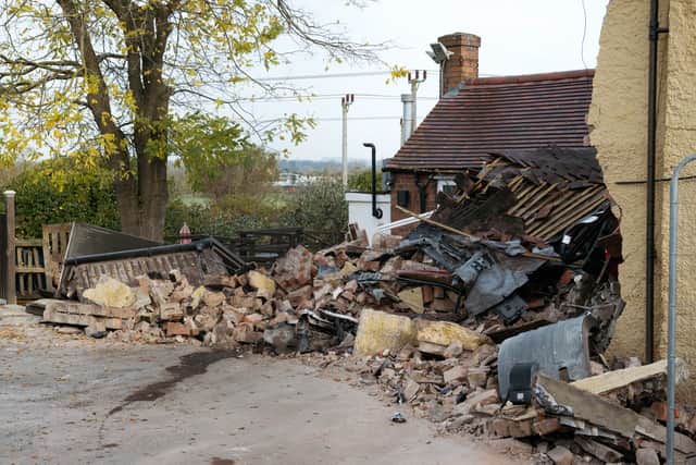The aftermath of the crash. Picture: Jamie Ricketts