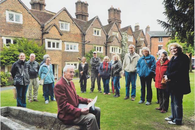 Derek giving a history talk - picture Eddie Brown