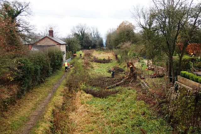 How the stretch looked heading South before the work. Picture: Shropshire Union Canal Society