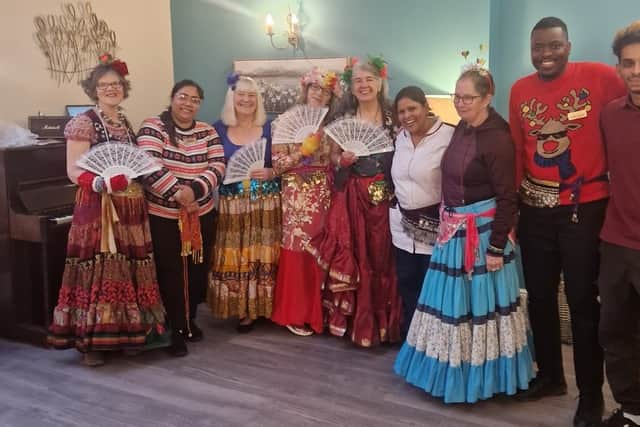 The belly dancers at the reopening party