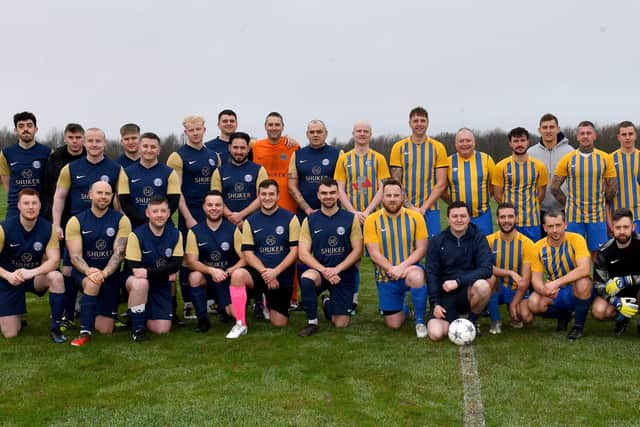 SHREWS COPYRIGHT NATIONAL WORLD TIM THURSFIELD 28/12/24 Acharity match held at Lythwood Sports Complex, Shrewsbury, for four year old Hallie-Mae Formstone, who has been diagnosed with acute myeloid leukaemia.