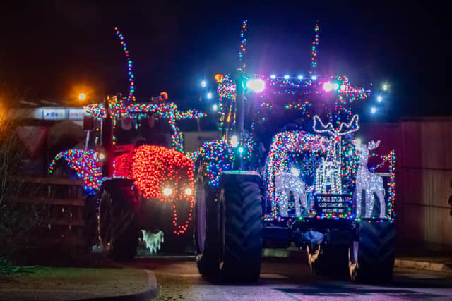 Oswestry Illuminated Tractor Run 2024. Picture: Graham Mitchel