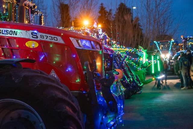 Oswestry Illuminated Tractor Run 2024. Picture: Graham Mitchel