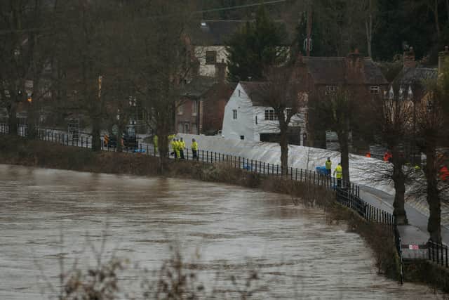 Storm Darragh: Flood barriers go up in Ironbridge as thousands remain ...