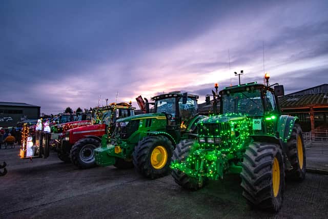 Oswestry Illuminated Tractor Run 2024. Picture: Graham Mitchel