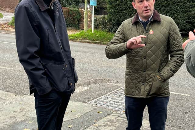 South Shropshire MP Stuart Anderson met with Police and Crime Commissioner (PCC) John Campion and local council candidate Dominic Stanford.