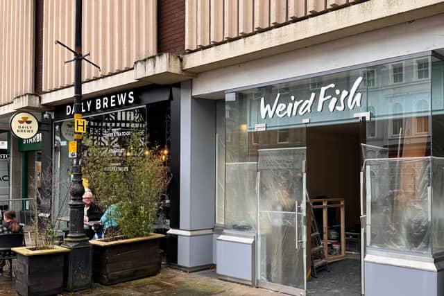 Weird Fish has taken the unit formerly occupied by Jojo Maman Bebe looking out onto The Square in Shrewsbury