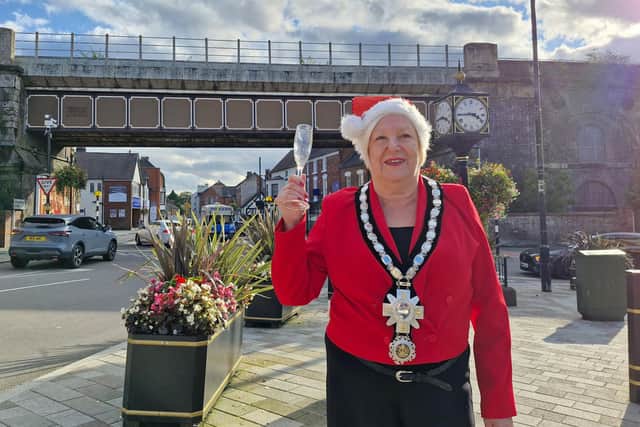 The Mayor of Shifnal gets into the festive spirit