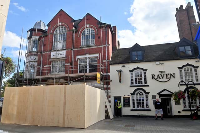 Work has began at the old YMCA building in Wellington, soon to be retail units and flats.