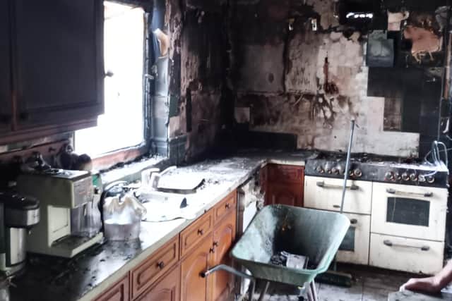 Shropshire Fire and Rescue Centre has shared pictures of the aftermath of the blaze.