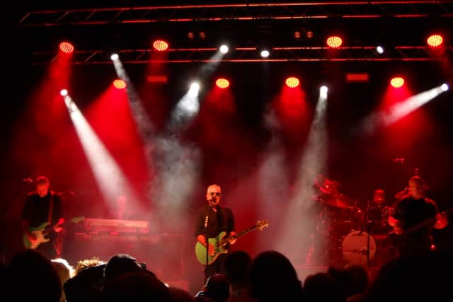Nik Kershaw and his band on stage at Wulfrun Hall - The Halls. Picture: Amanda Adams