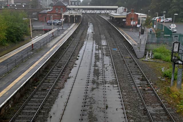 Flooding on the tracks at Wellington on Monday, September 30