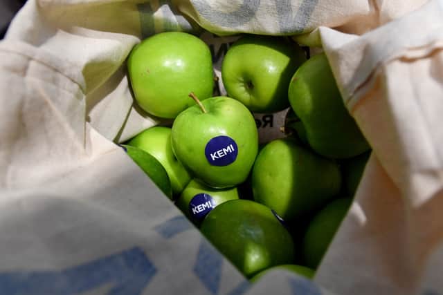 Kemi Badenoch is giving out free fruit