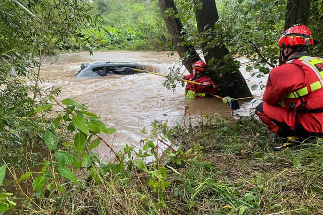 The scene in Condover. Photo: Shropshire Fire and Rescue Service