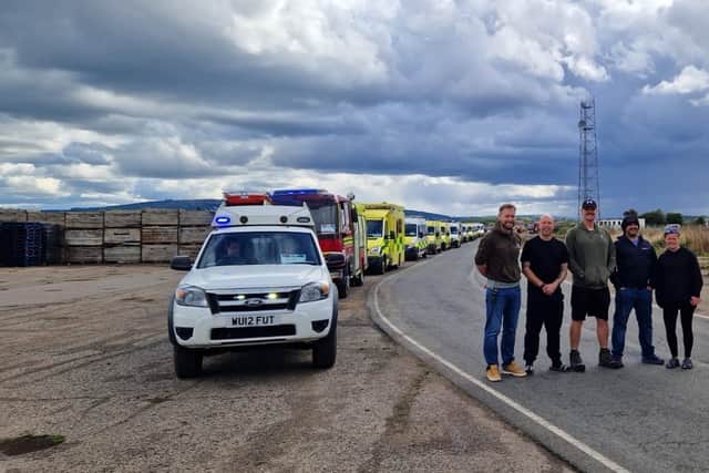 Five West Mercia Police embarked on a charity mission across Spain and into Africa to deliver fire engines and ambulances