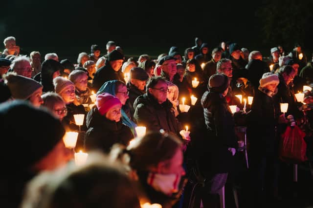 The Severn Hospice Lights of Love service allows families to remember and celebrate their loved ones.