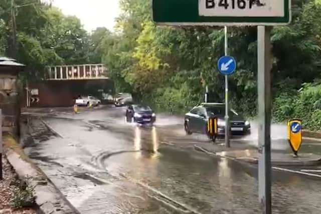 Flooding in Wolverhampton spotted on Saturday