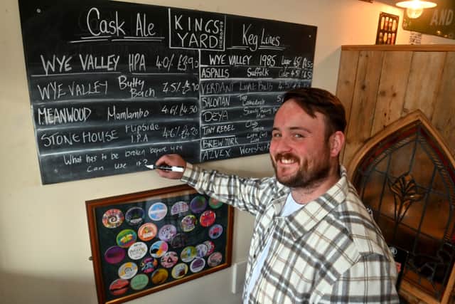 The pub provides a wide selection of beers from all over the country