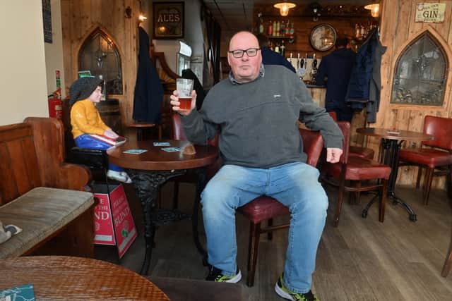 Stuart Jenkins is one of the many customers who come to enjoy the well kept beer