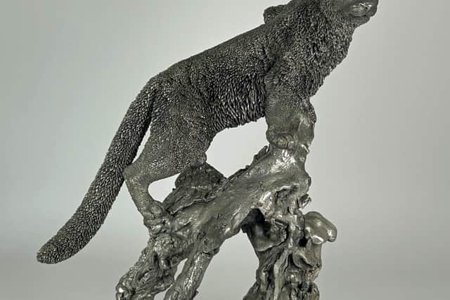 The Mappin & Webb silver snow leopard valued at up to £6,000.