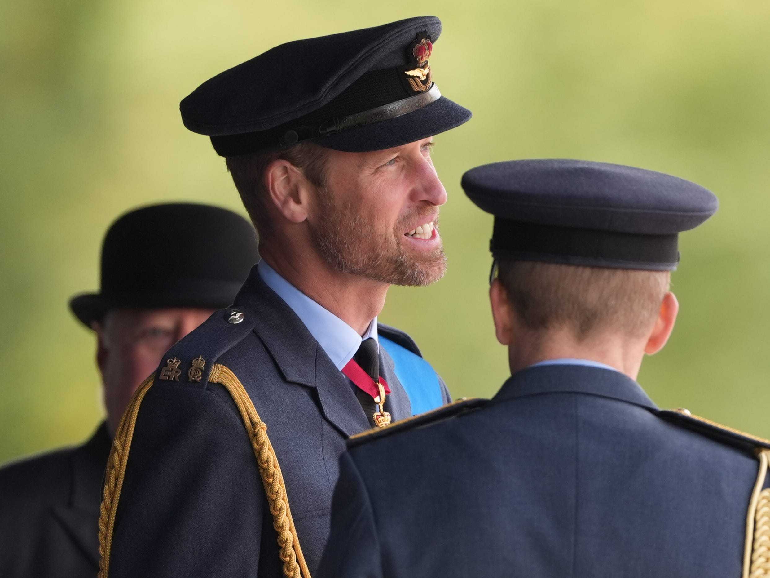 William Steps William steps in for Charles as he attends graduation ceremony at RAF ...