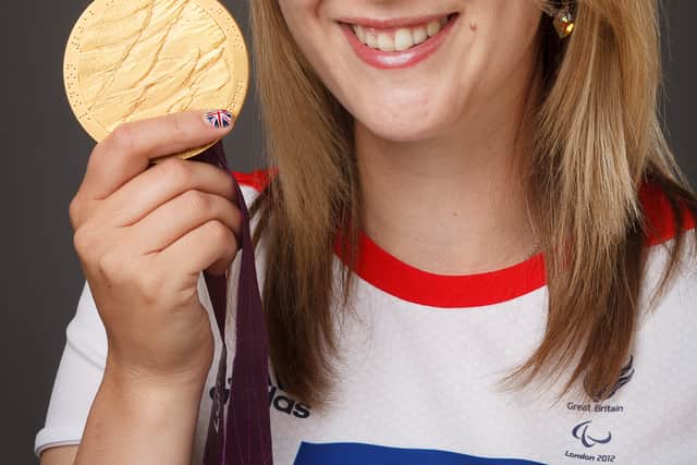 Danielle with her gold medal. Picture: Angus Muir