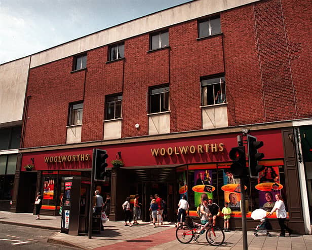 Woolworths store in Castle Street, Shrewsbury in June 2000