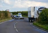 The scene after the crash in 2014