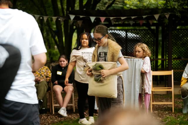 Drama in The Forest with Moonstruck Astronaut Community Theatre based at Wrekin Forest School, in Telford, lead by Hannah de Quincey..