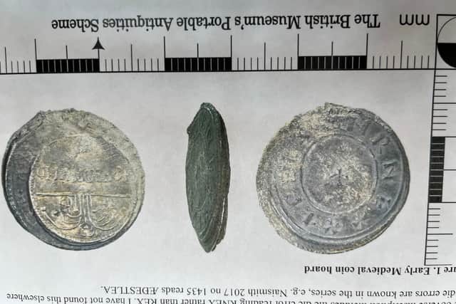 The coin hoard found in Shawbury