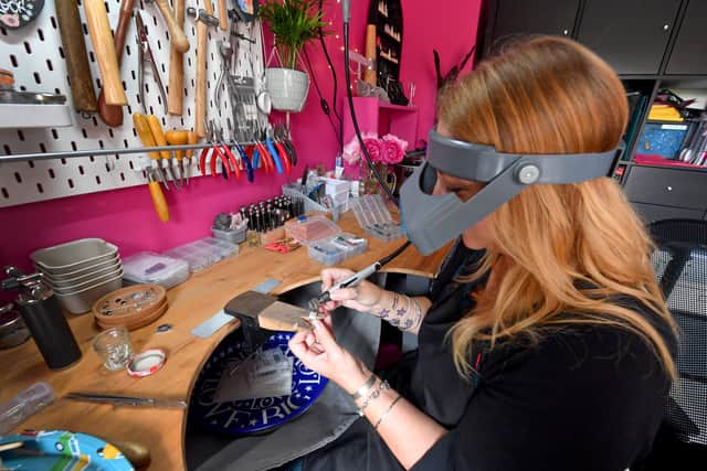 Working with silver is an incredibly satisfying job for Mel