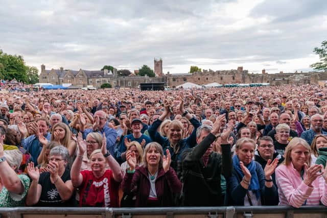 Live at Ludlow Castle. Picture: Andy Hughes