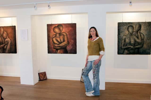 Abigail at her studio and gallery