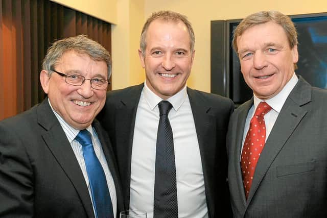 Graham Taylor, Steve Bull and Graham Turner at the Wolverhampton Wanderers Hall of Fame 2011 evening.