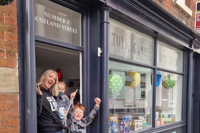 Mum who's always wanted a business opens toy shop in the town her dad ...